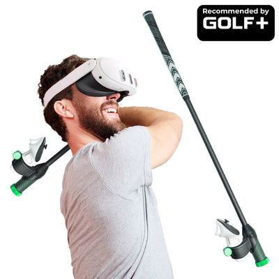 DriVR Elite - Adjustable VR Weighted Golf Club Handle Accessory - Compatible with Quest 2, 3/3s, and Pro