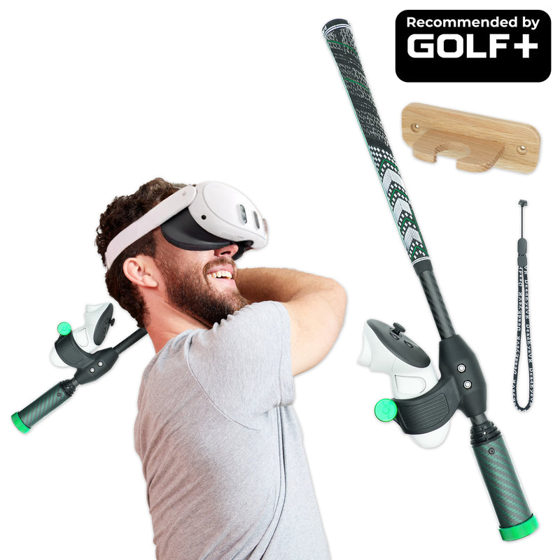 DriVR Elite Mini -  Adjustable VR Weighted Golf Club Handle Accessory - Compatible with Quest 2, 3/3s, and Pro