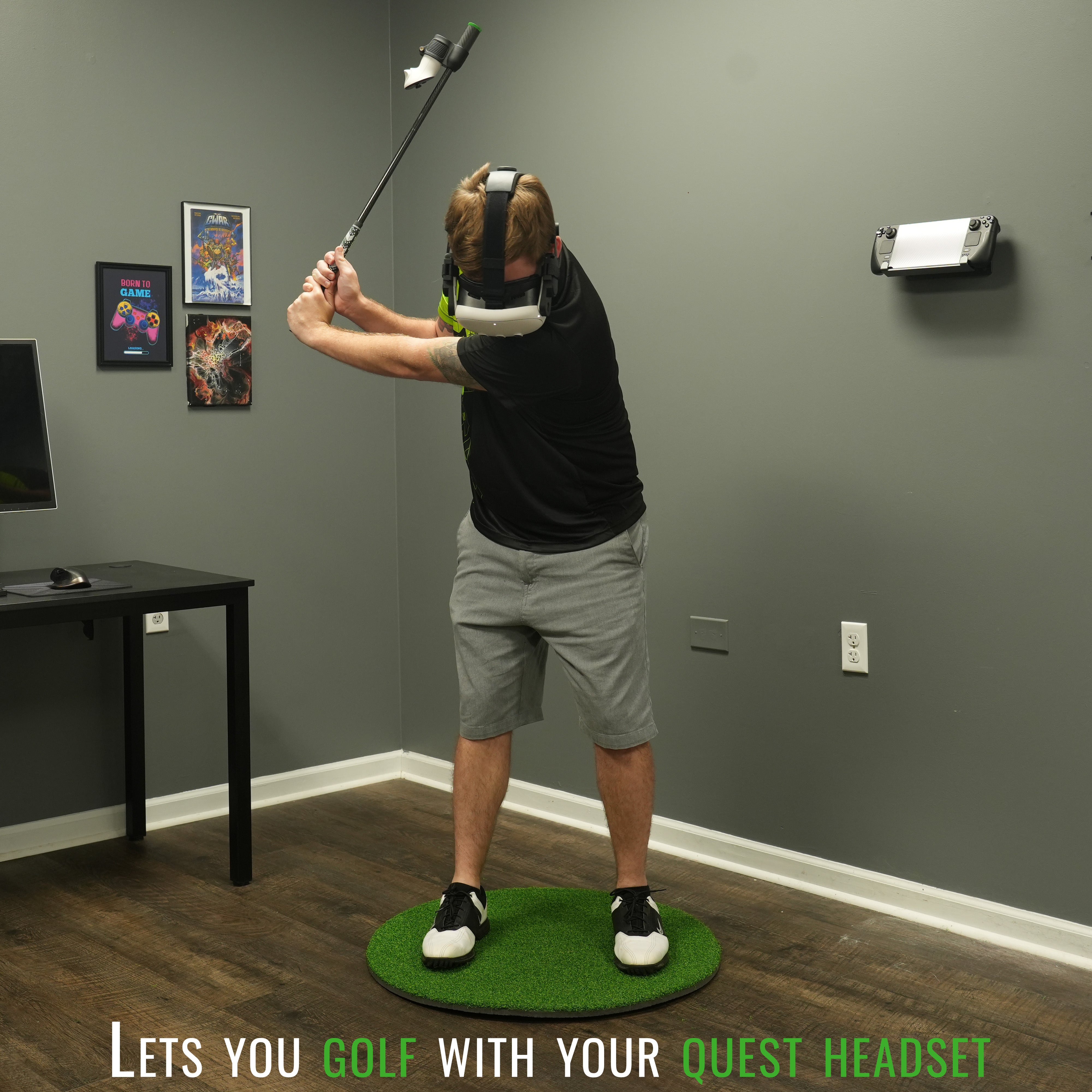 Drivr Rugwr1 DriVR Elite - Adjustable VR Weighted Golf Club Handle Accessory - Comp ...