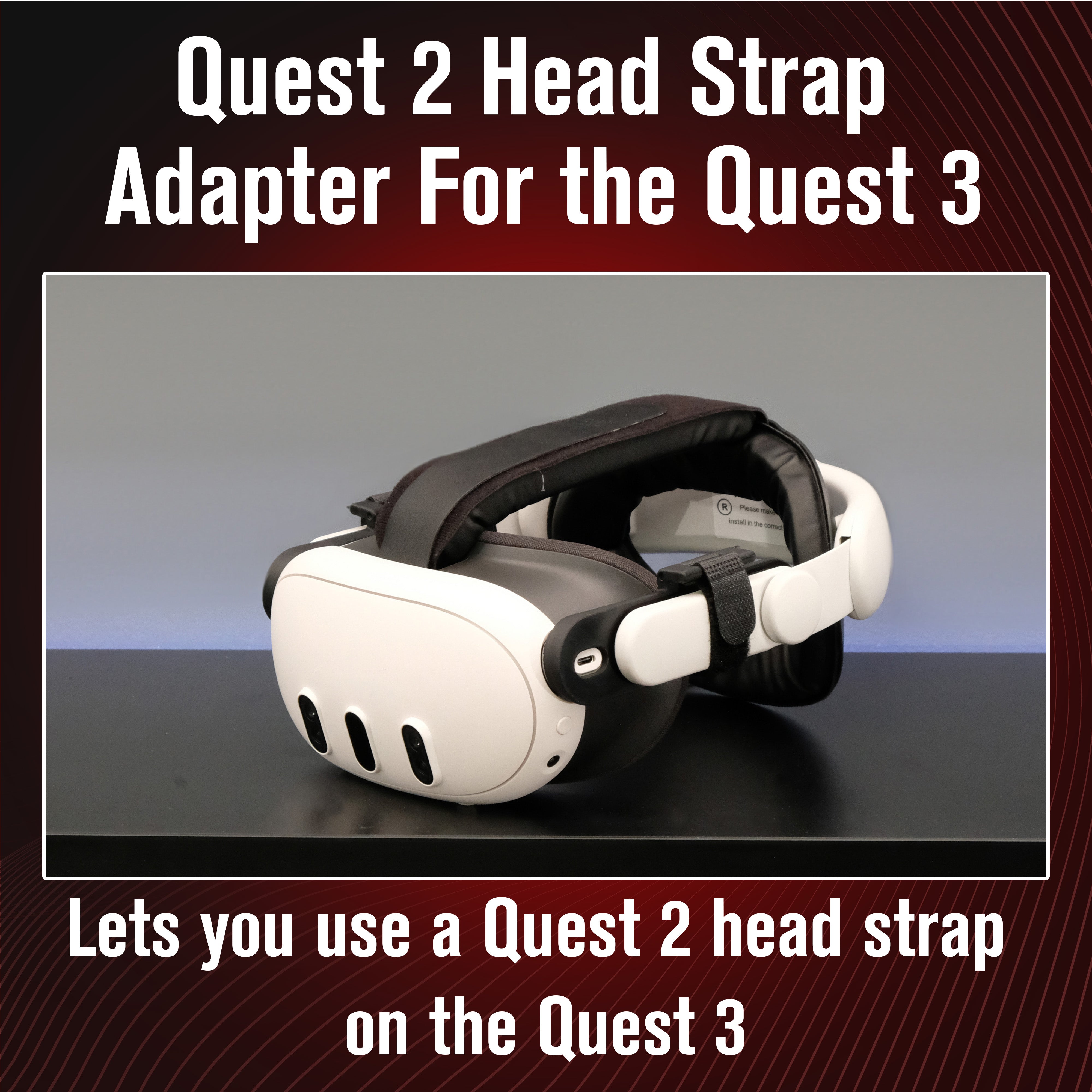 Meta Quest 3 Universal Head Strap Adapters Use ANY Quest 2 Head Strap on  Your Quest 3 