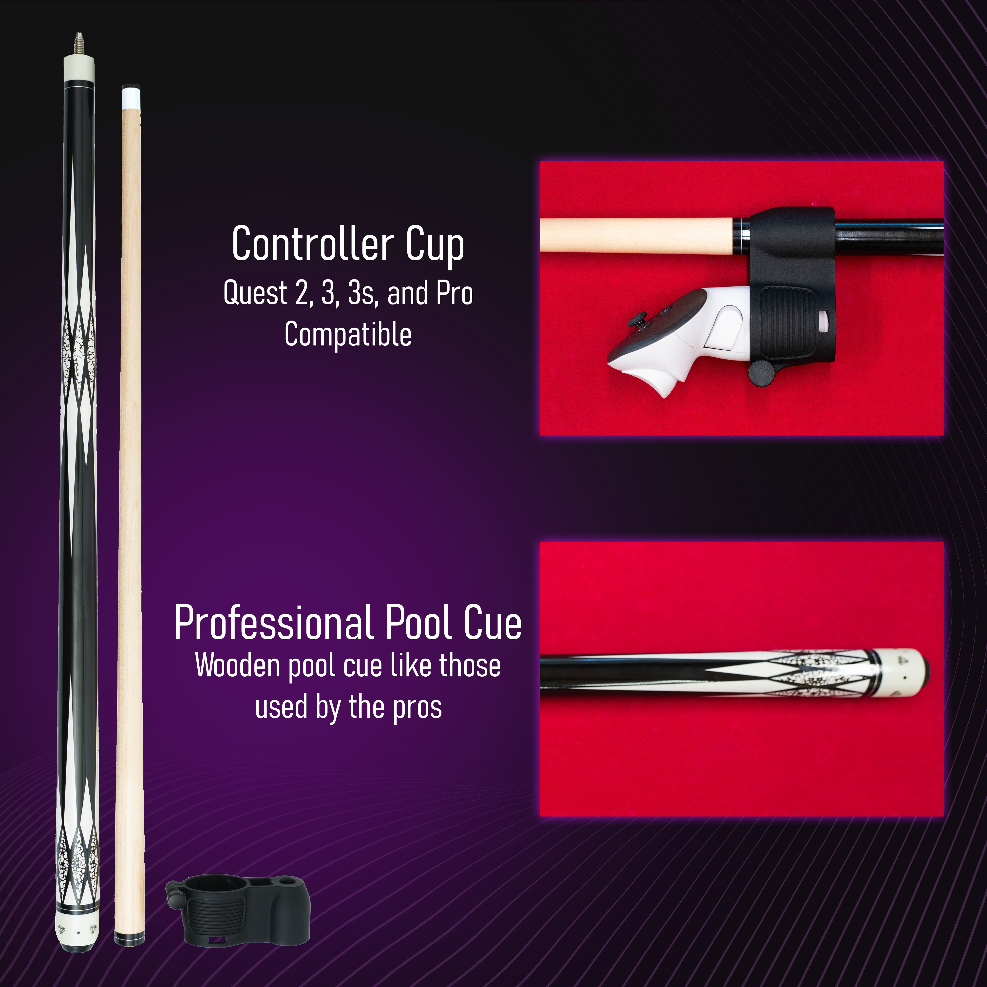 MasterBreaker - VR Pool Cue for Miracle Pool and Other Billiards Games ...