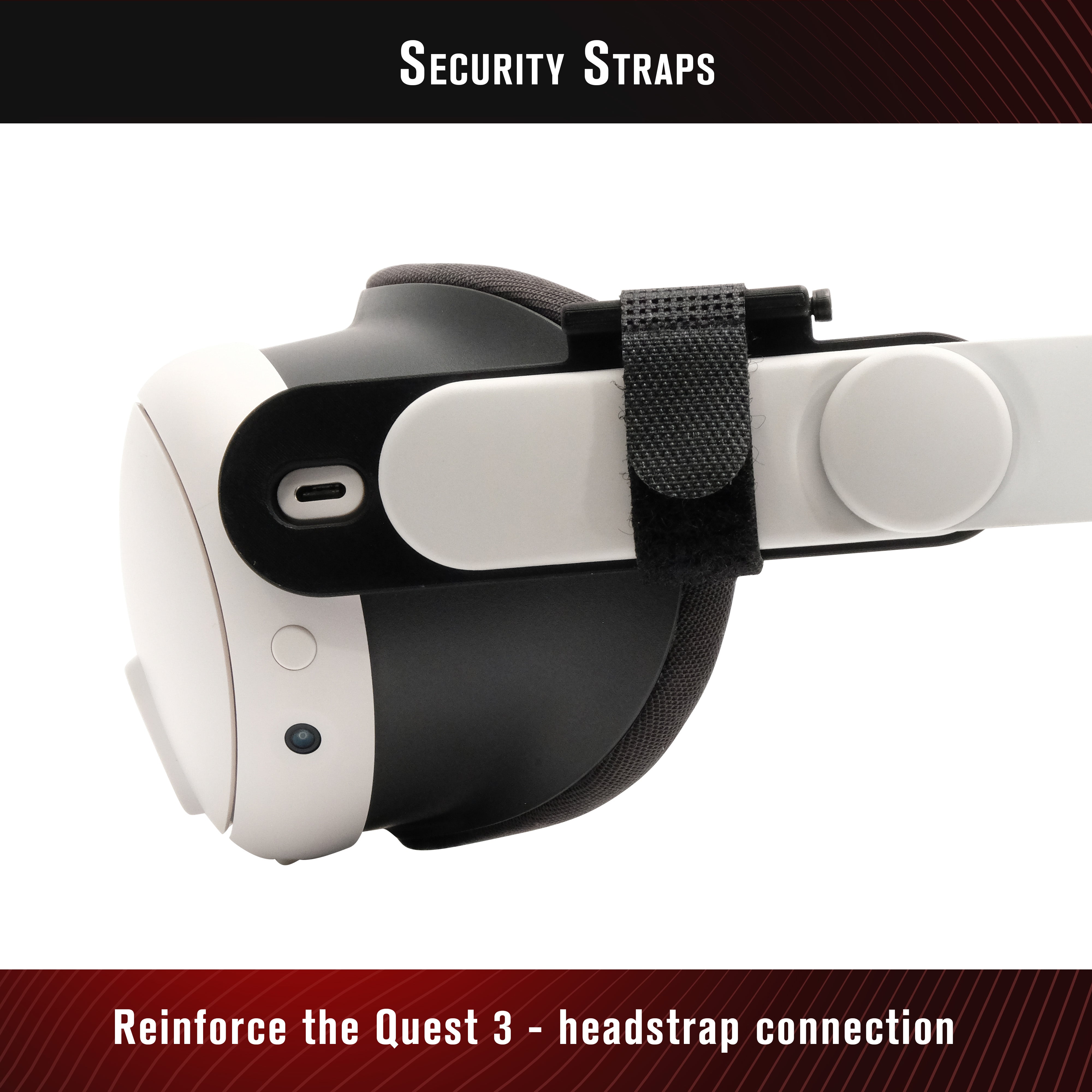 Strap Adapter for Meta Quest 2 straps onto Quest 3 Bobo Strap Support  Compatible