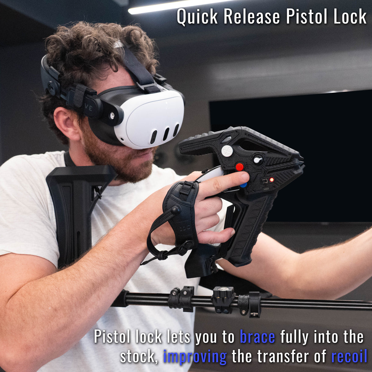 Enforcer Haptic Combo - Haptic Rifle Stock and Pistol Accessory with F ...
