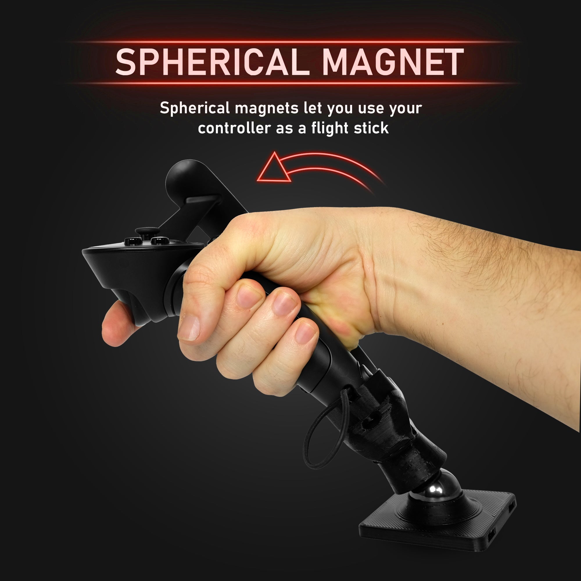 Advanced Flight Stick - Magnetic HOTAS Joystick Adapter for the Valve Index