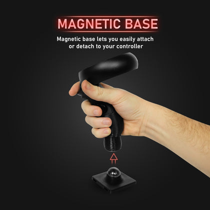 Magnetic Base. Magnetic Base lets you easily attach or detach to your controller